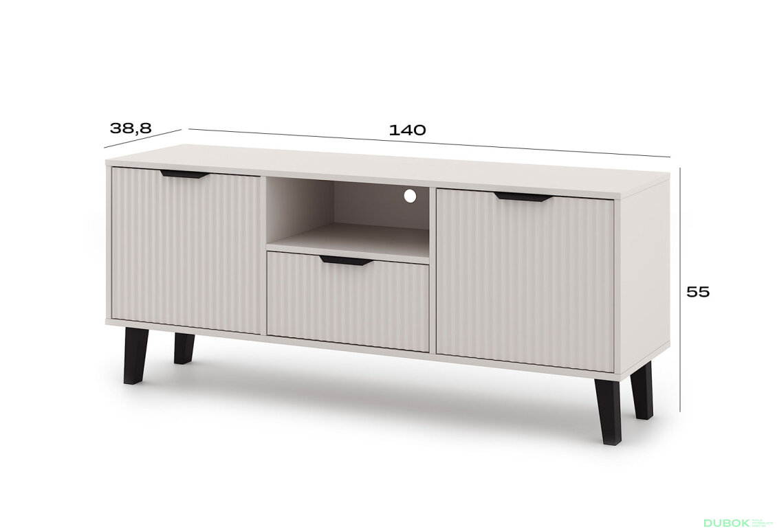 Obrázek 5 - TV stolek Borg Duo 2d1s kašmír