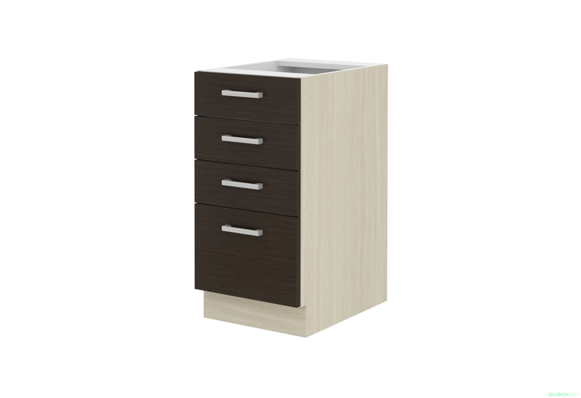 Obrázek 4865 - Kuchyňská sestava 2.7x1.8 m Chamonix dub ferrara / tmavé legno