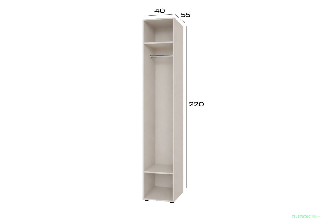Obrázek 2 - Korpus modul 1 (h-2200*400) kašmír Space