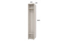 Obrázek 2 - Korpus modul 1 (h-2200*400) kašmír Space
