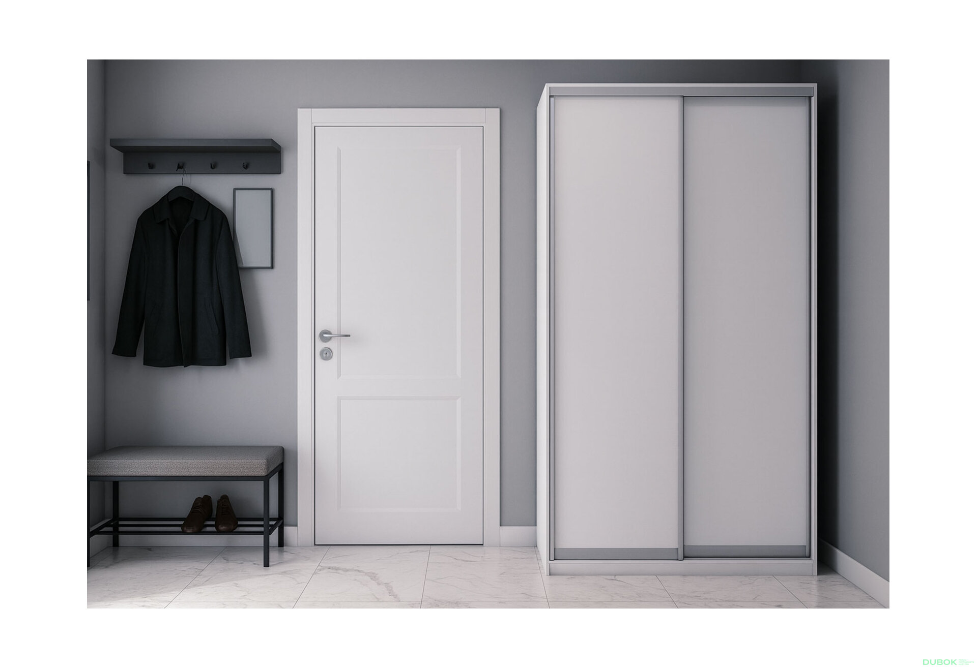 Obrázek 2 - Skříň 2D 1200x2400x600, 2 DTD, bílá