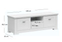 Obrázek 2 - TV stolek 2d1s/150 bílý Agnes