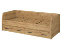 Obrázek 3 - Postel 2s/90x200 s roštem dub artisan Ayson