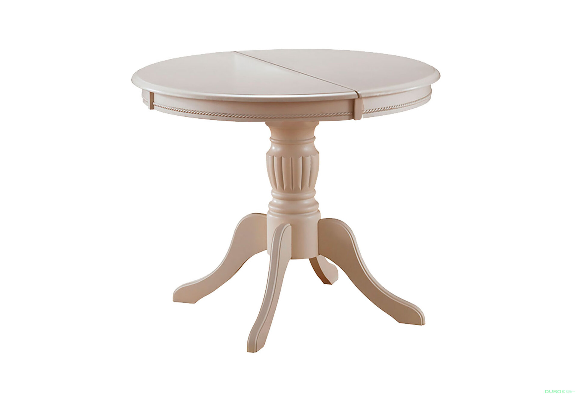 Obrázek 1 - Stůl Olivia 106(141)x106 MDF / dřevo, ecru
