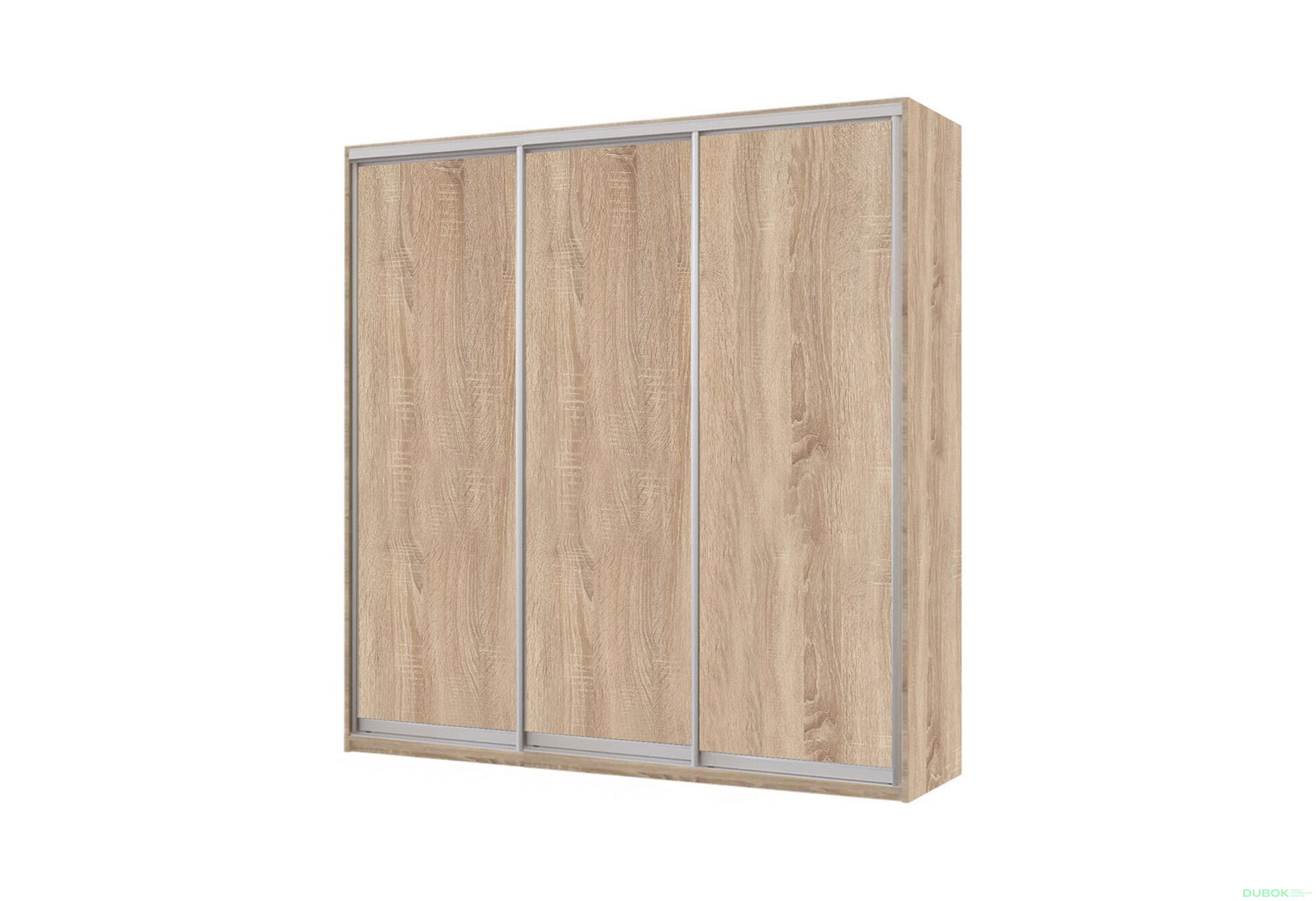 Obrázek 1 - Skříň 3D 1800x2400x600, 3 DTD, Světlý dub sonoma
