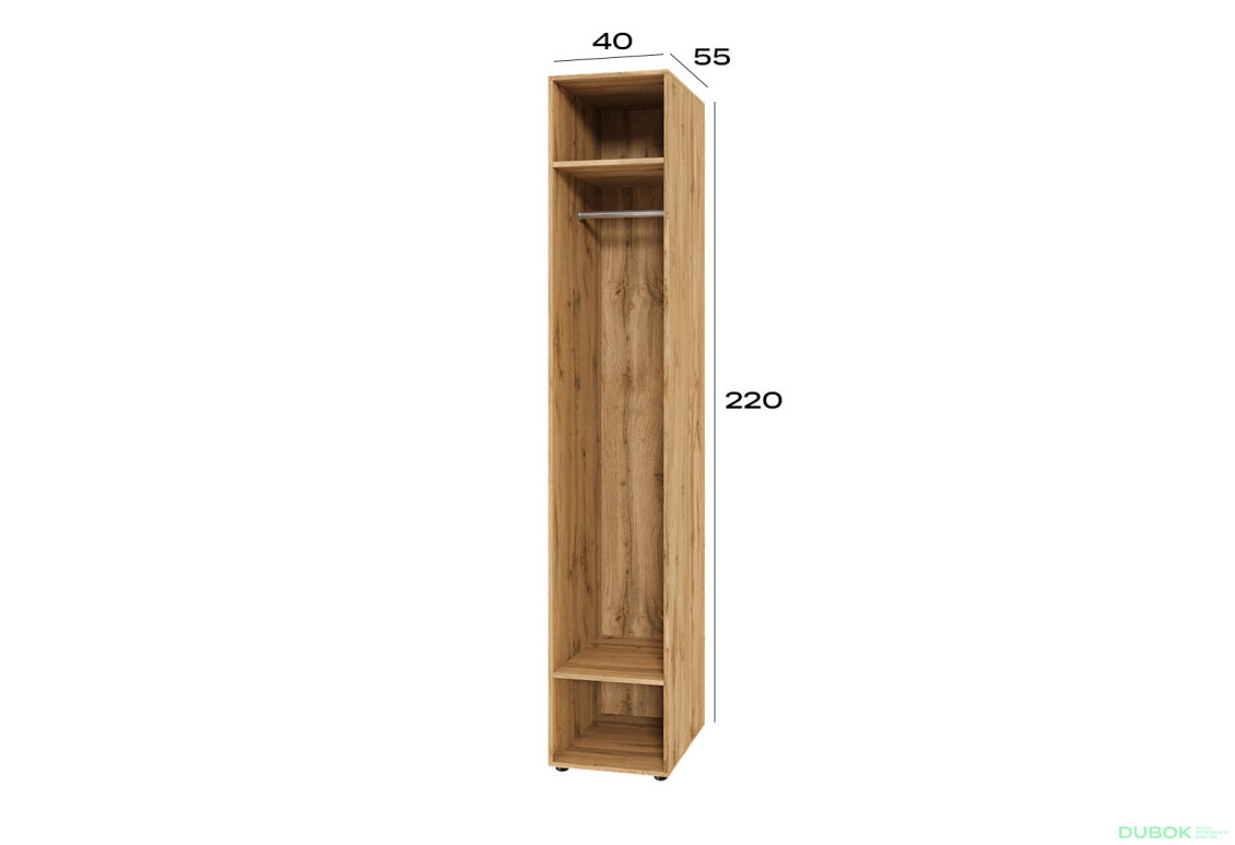 Obrázek 2 - Korpus modul 1 (h-2200*400) dub apalačský Space