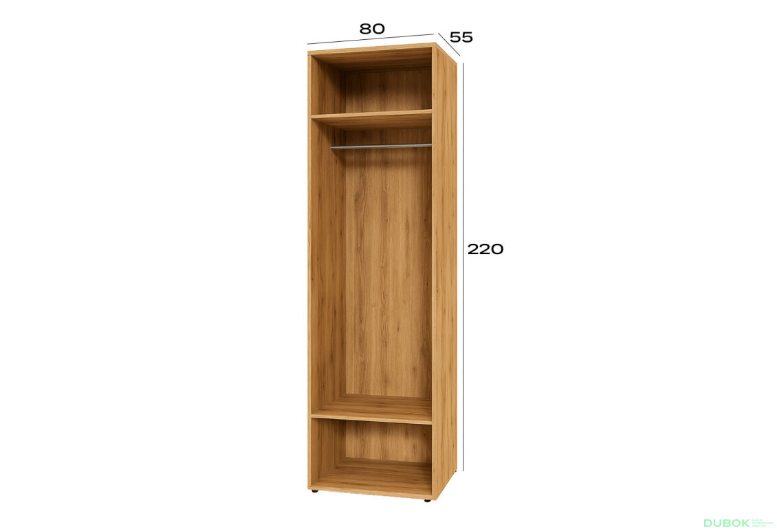 Obrázek 2 - Korpus modul 1 (h-2200*800) dub apalačský Space