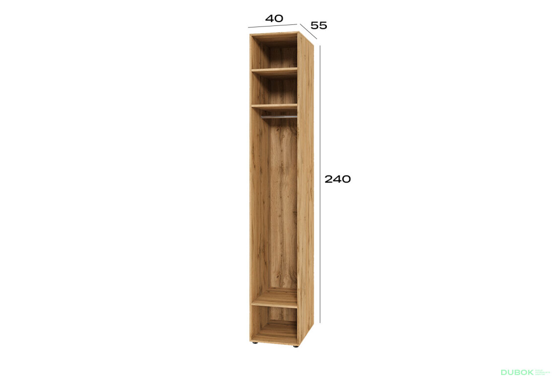 Obrázek 2 - Korpus modul 1 (h-2400*400) dub apalačský Space