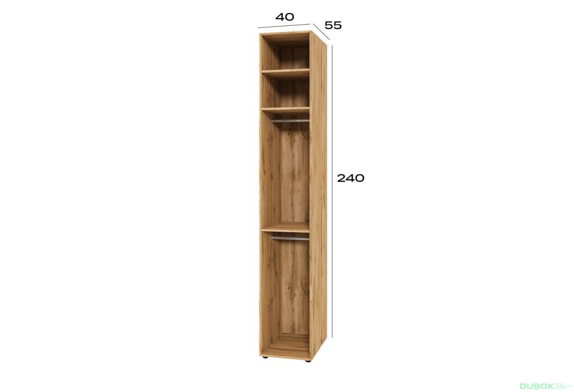 Obrázek 2 - Korpus modul 2 (h-2400*400) dub apalačský Space