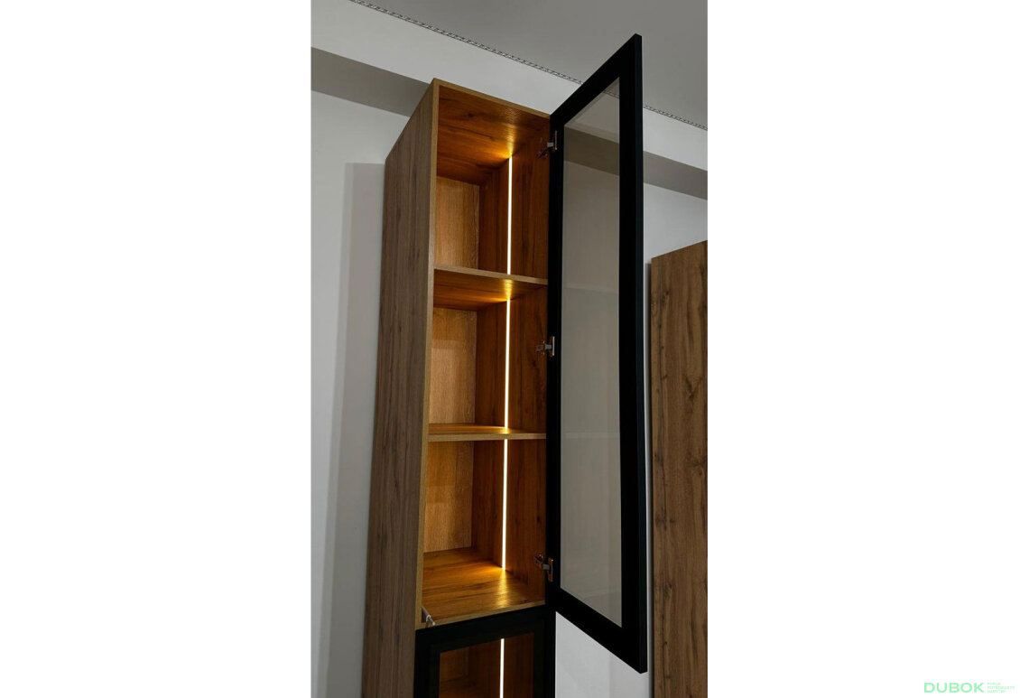 Obrázek 6 - Modul s osvětlením (v-2200*400) dub apalačský Space