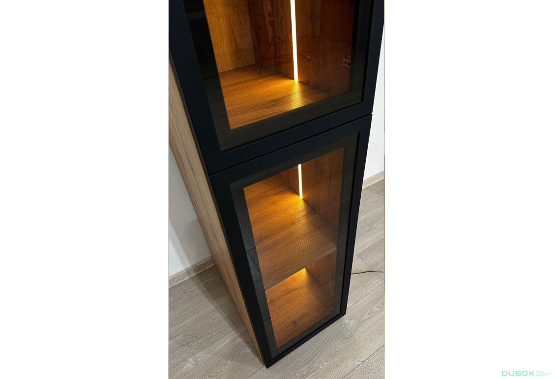 Obrázek 9 - Modul s osvětlením (v-2200*400) dub apalačský Space