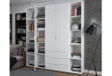 Obrázek 2 - Skříň třídveřová se 2 regály Gelar 192.6 cm Bílá