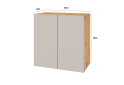 Obrázek 3 - Komoda 2D 80 cm dub apalačský / kašmír Space