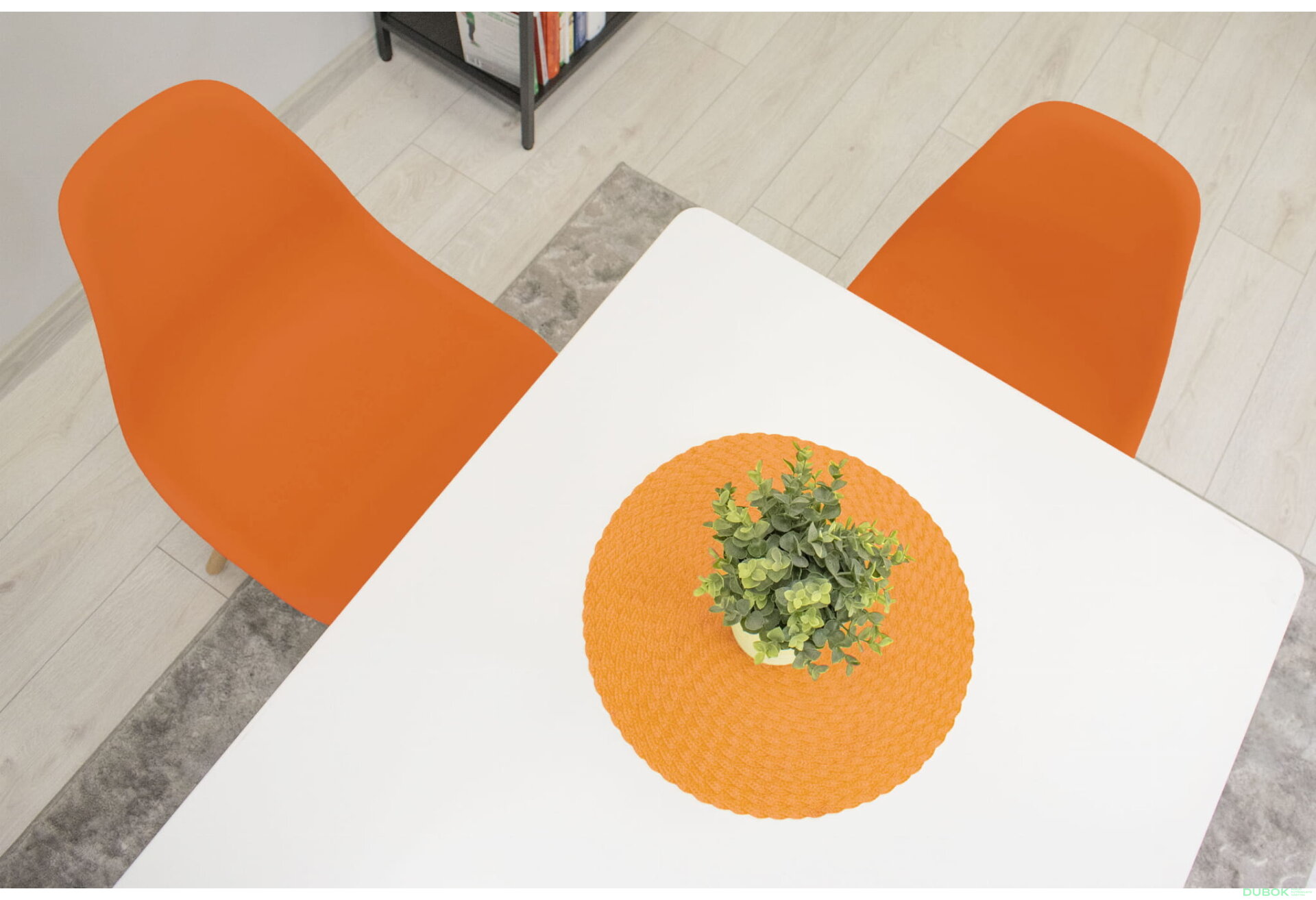 Obrázek 8 - Židle OSAKA oranžová / nohy přírodní x 1