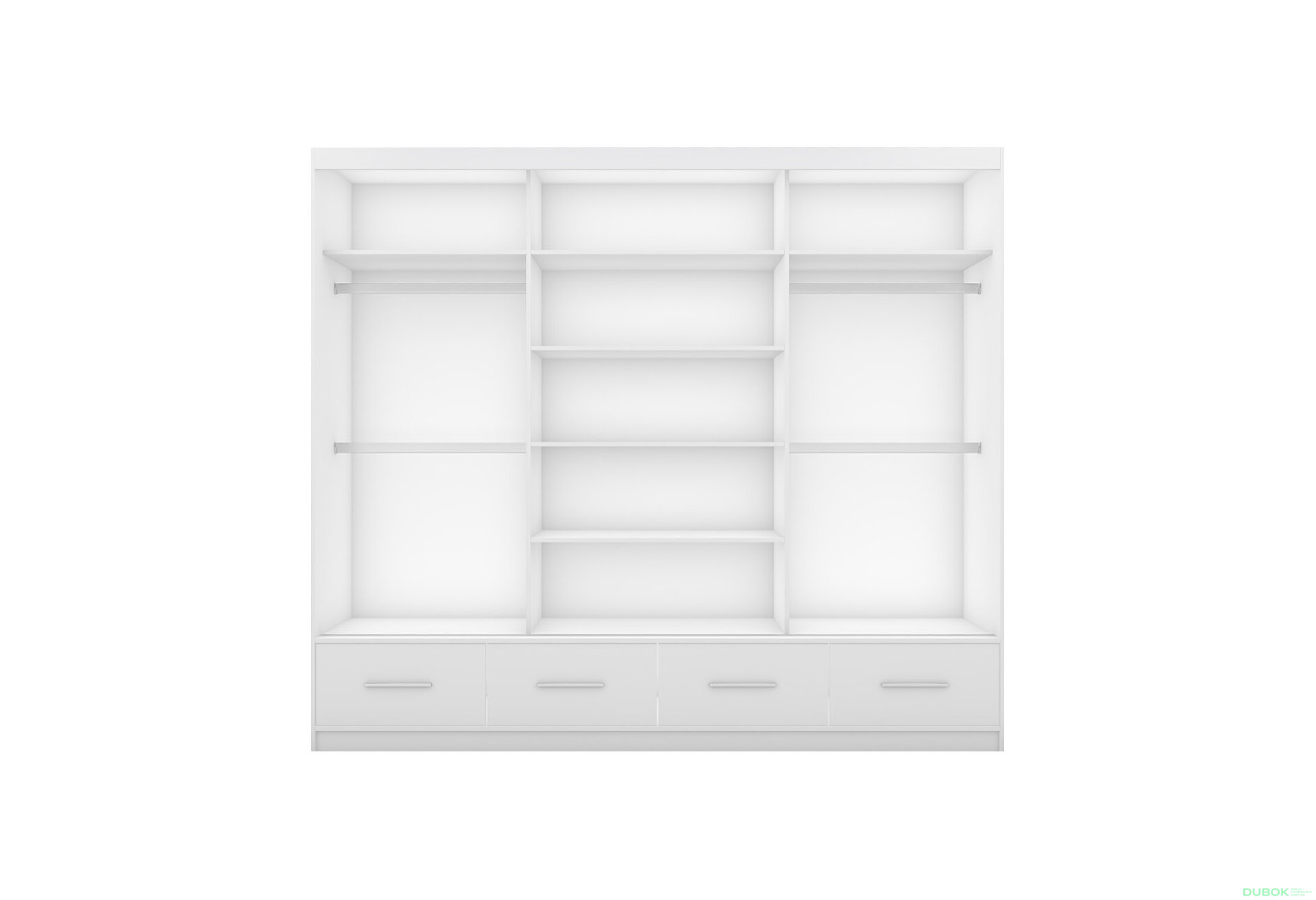 Obrázek 3 - Skříň Florence 3D 250 bílý mat