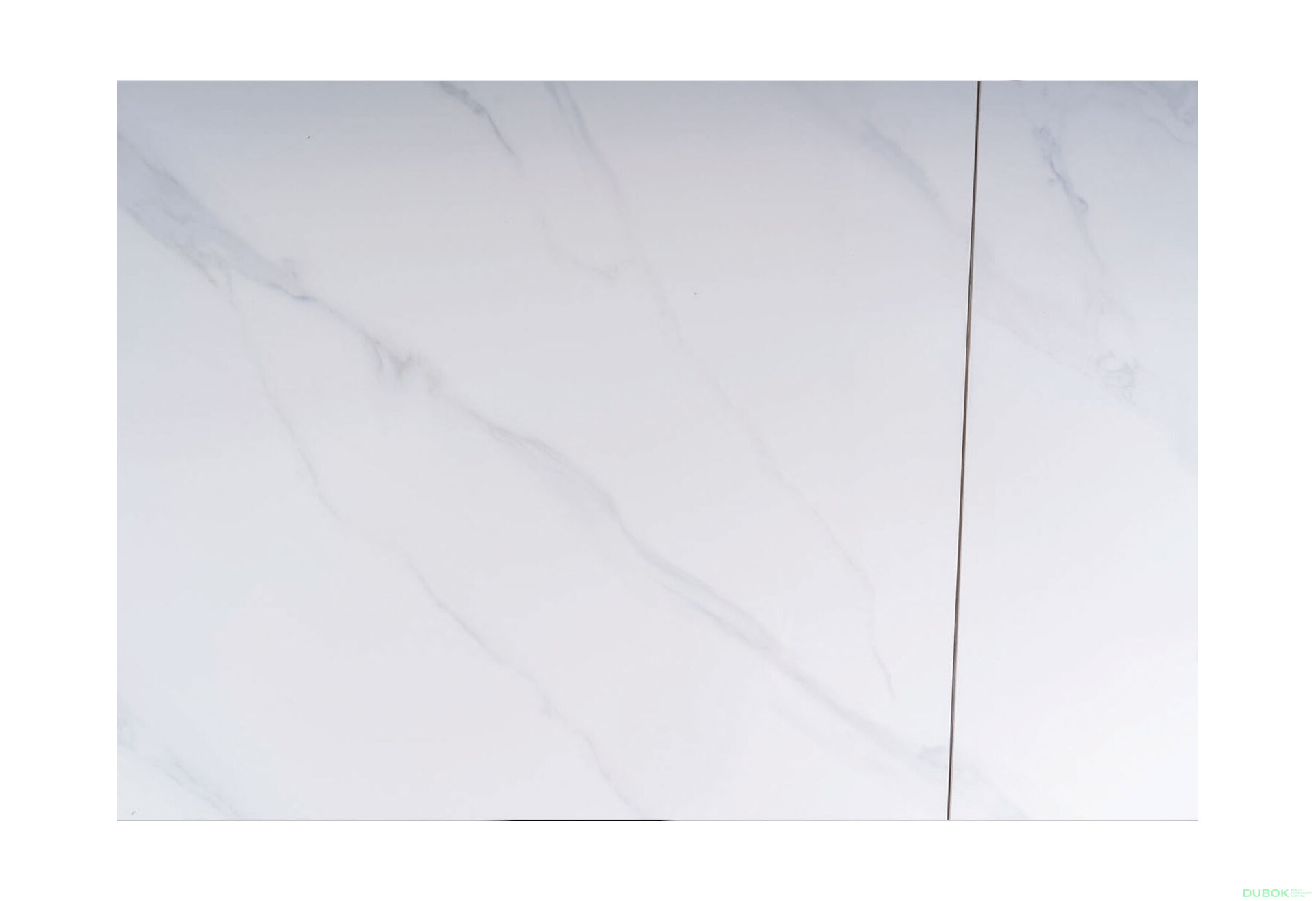Obrázek 8 - Stůl John 120(180)x85 mramorový efekt, bílý / černý matný