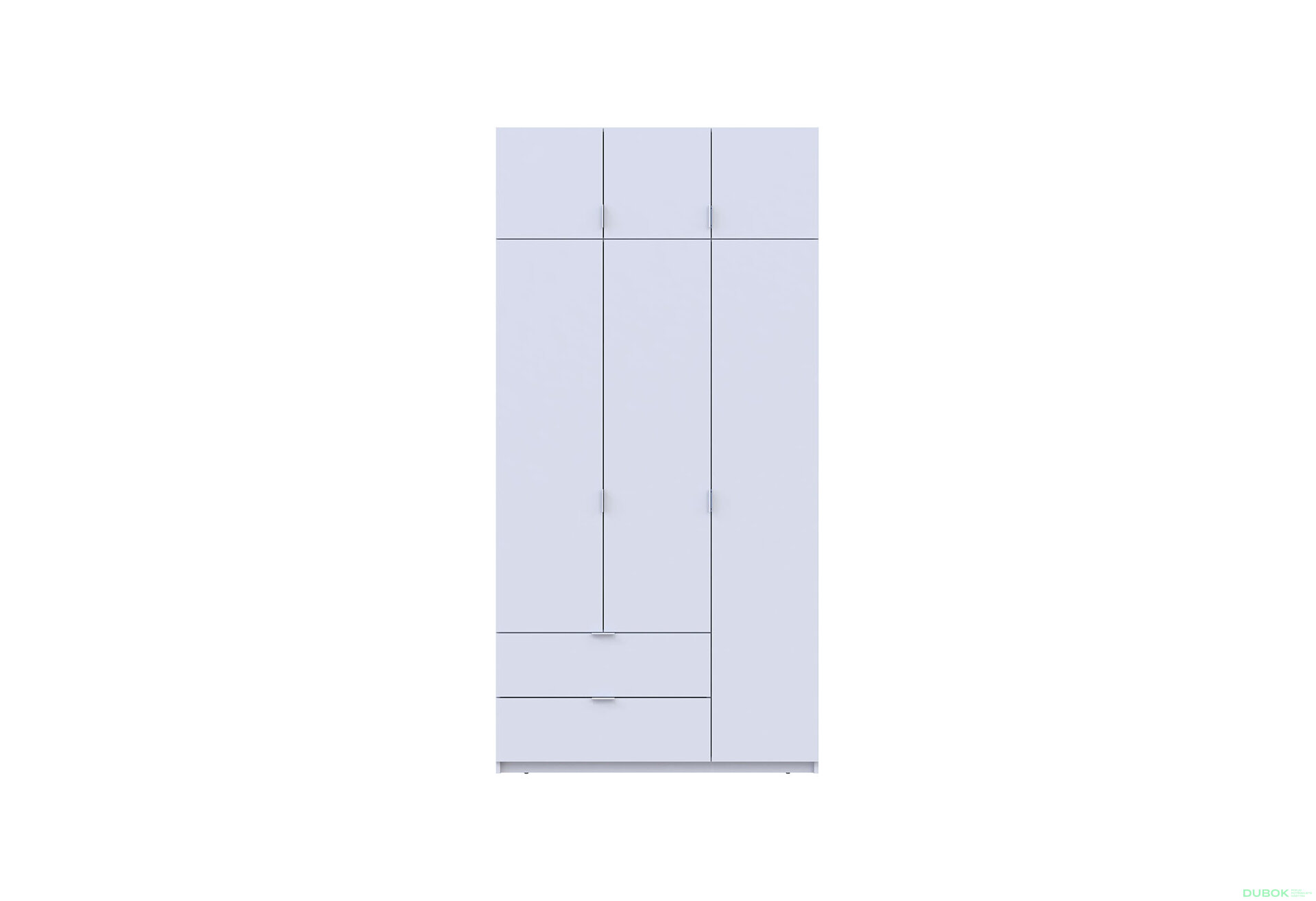 Obrázek 4 - Skříň čtyřdveřová Lukas 120 cm bílá