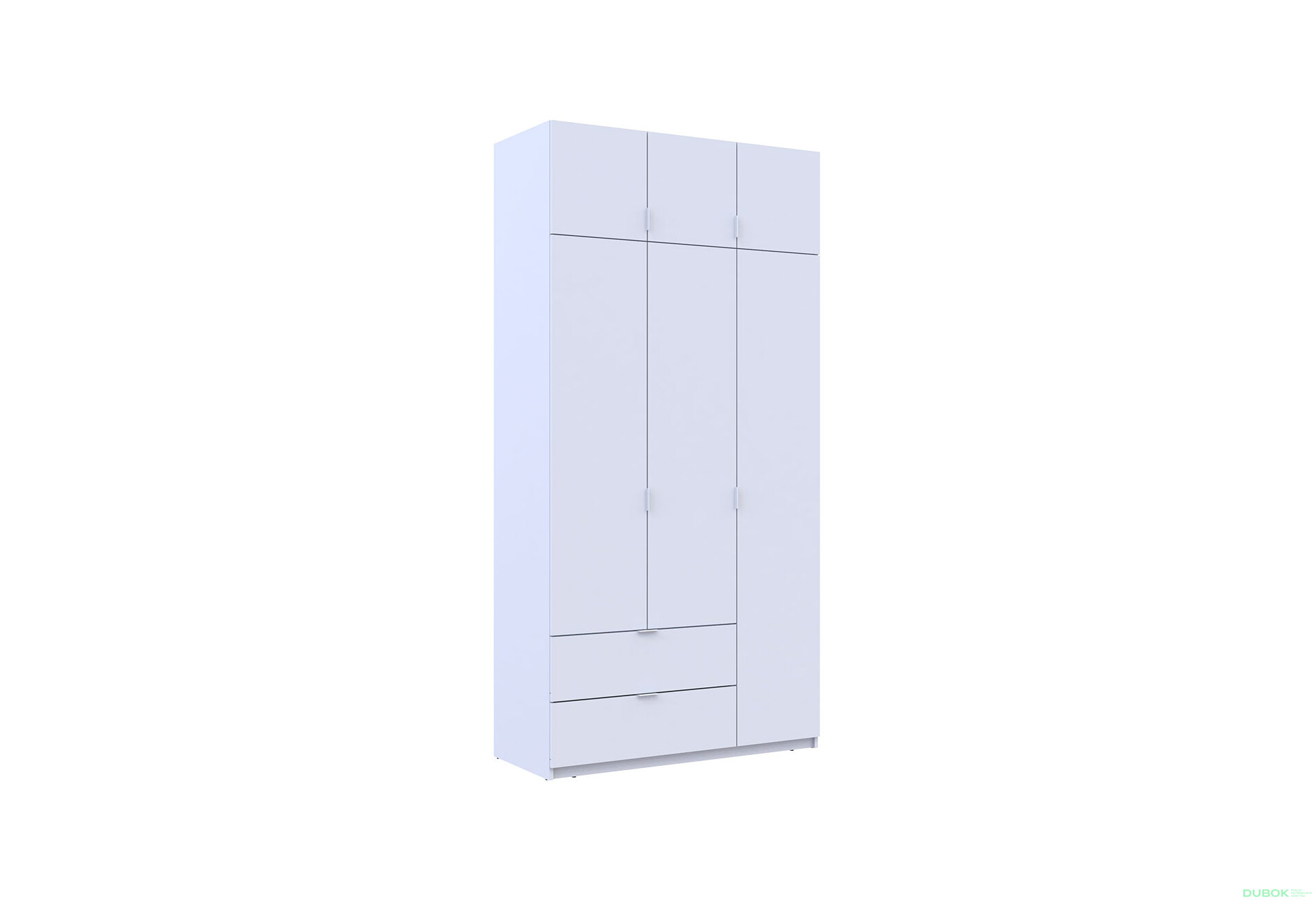 Obrázek 5 - Skříň čtyřdveřová Lukas 120 cm bílá