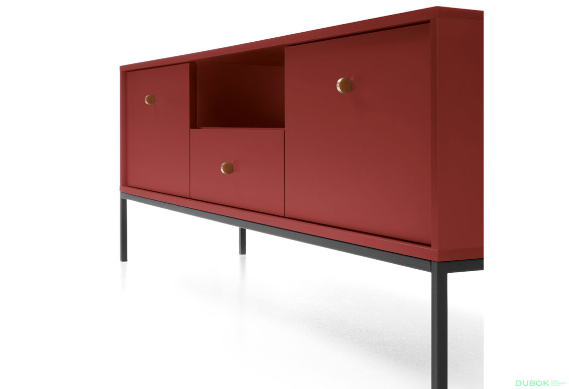 Obrázek 6 - TV stolek MRTV154 Mono bordo