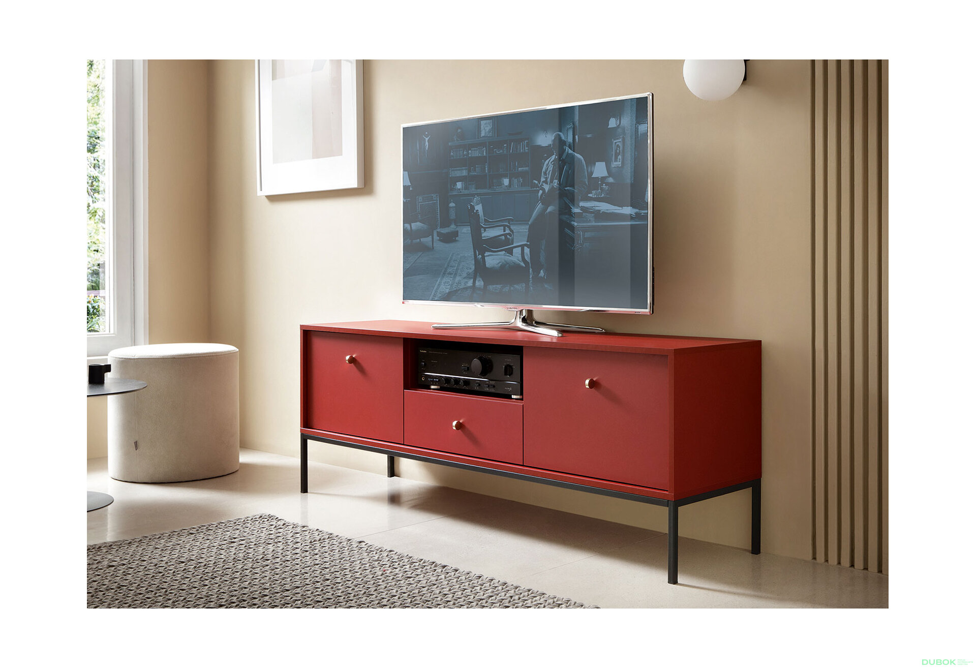 Obrázek 11 - TV stolek MRTV154 Mono bordo