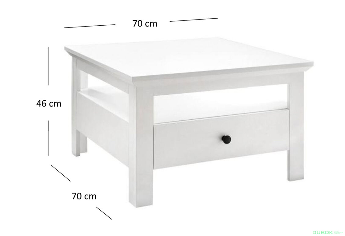Obrázek 4 - Konferenční stolek 1s/70 bílý Brandson