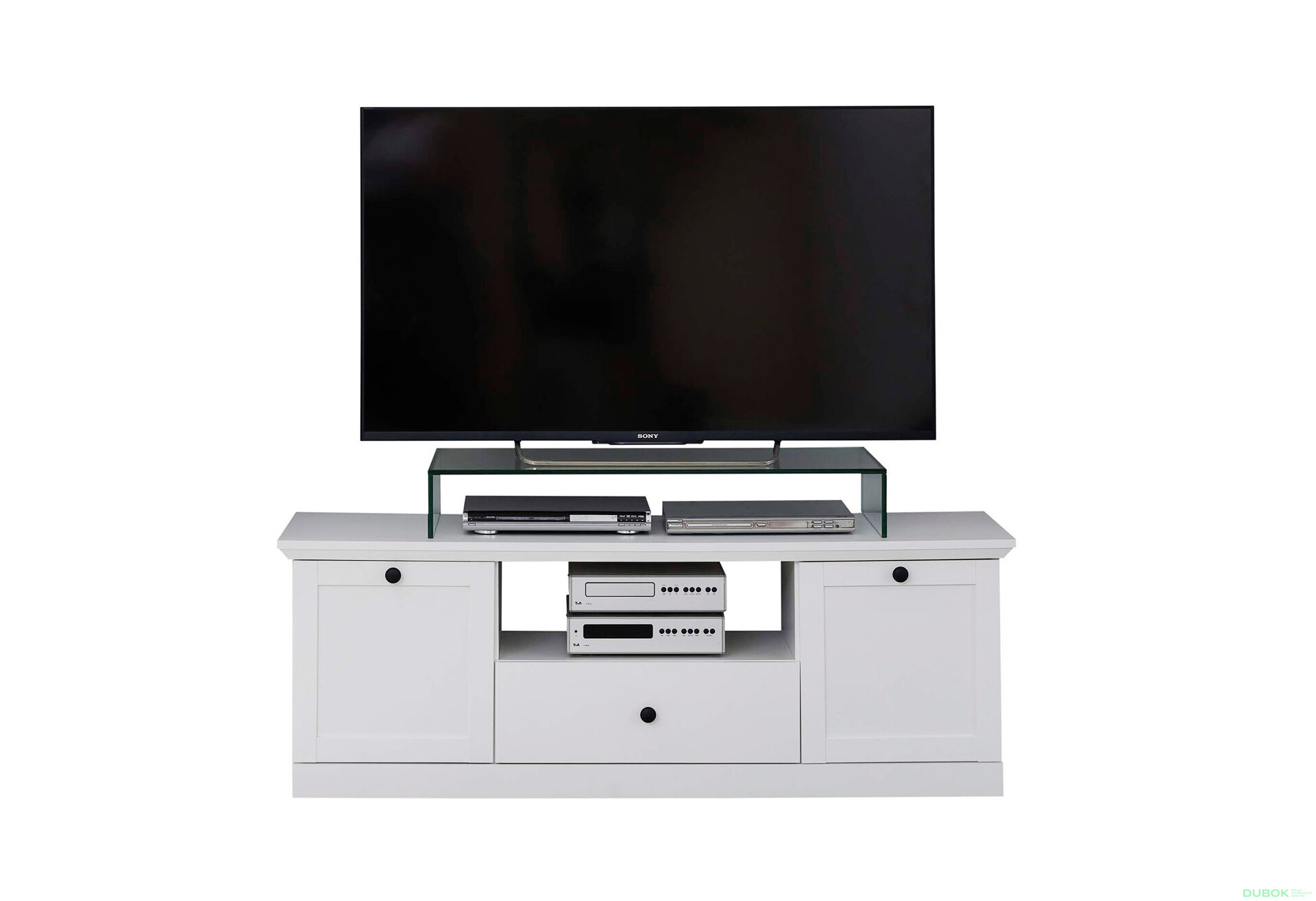Obrázek 2 - TV stolek 2d1s/140 bílý Brandson