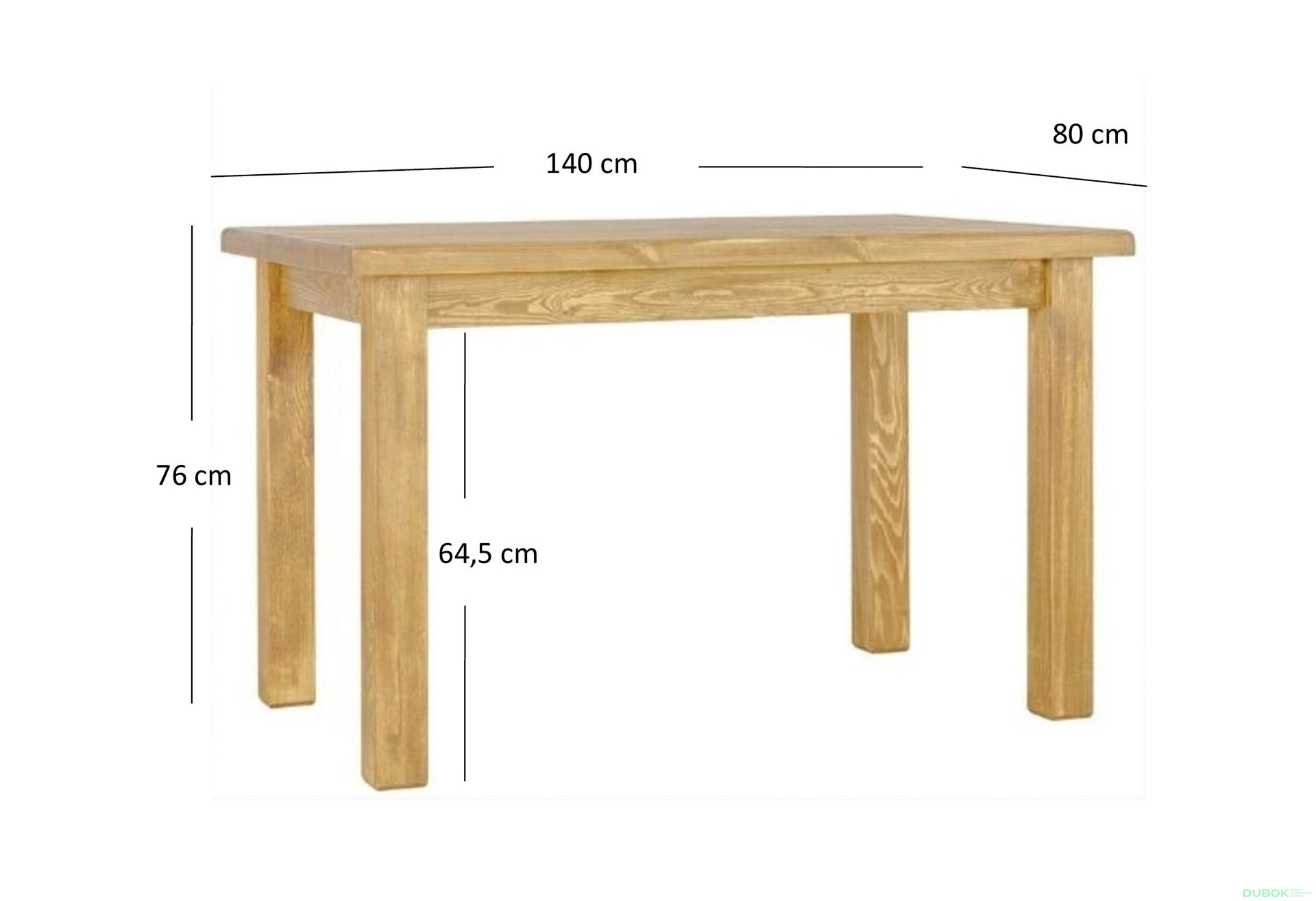 Obrázek 7 - Stůl 140 medová borovice Classic Wood