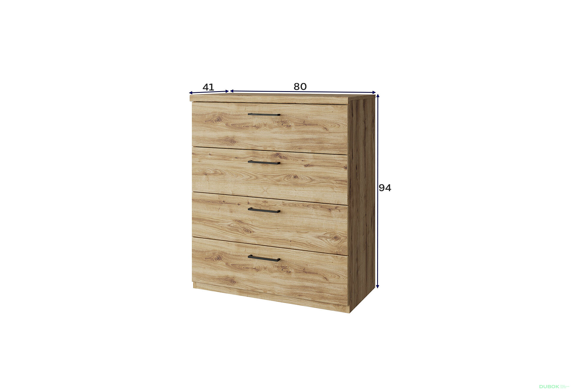 Obrázek 2 - Komoda 4s dub navarra Doorset
