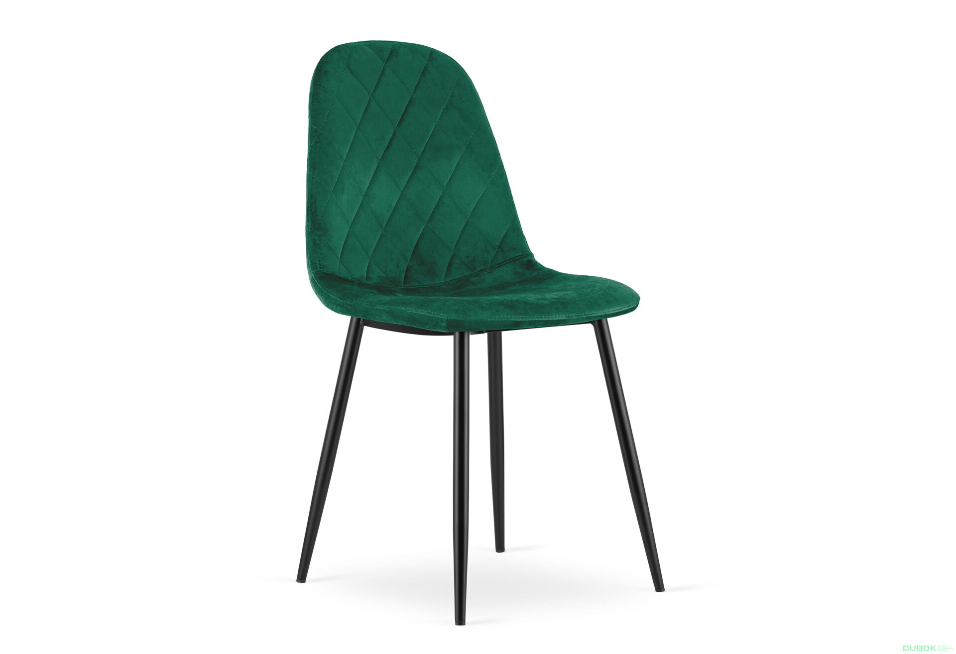 Obrázek 1 - Židle ASTI - tmavě zelený samet x 1