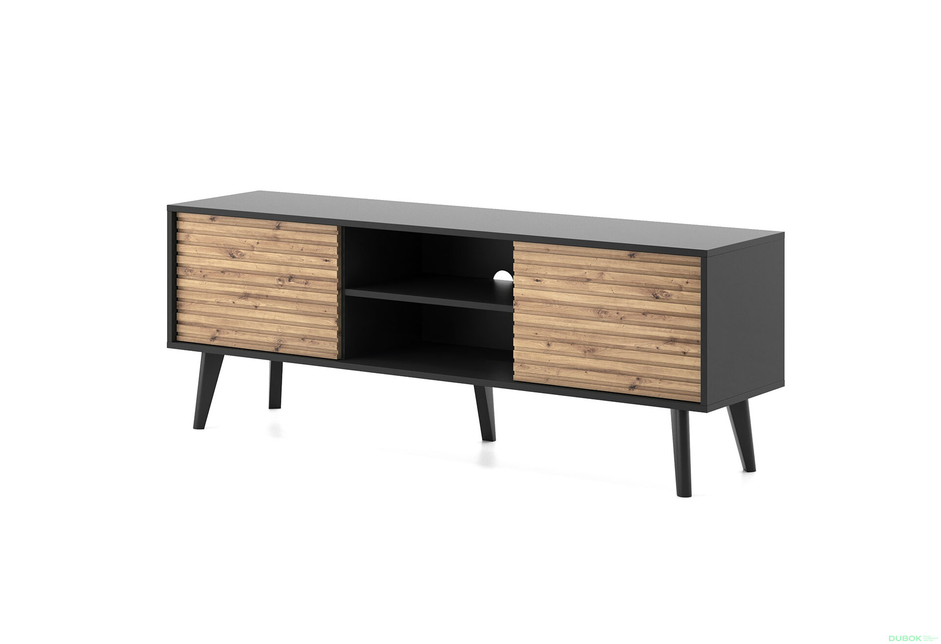 Obrázek 1 - TV stolek RTV154 dub artisan / černý Willow