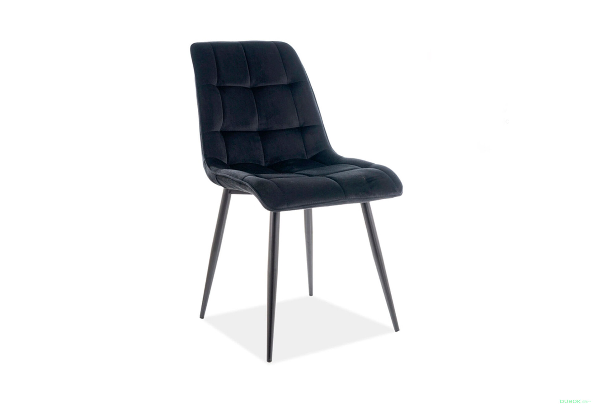Obrázek 2 - Židle Chic Matt Velvet černý Bluvel 99, matná černá kov