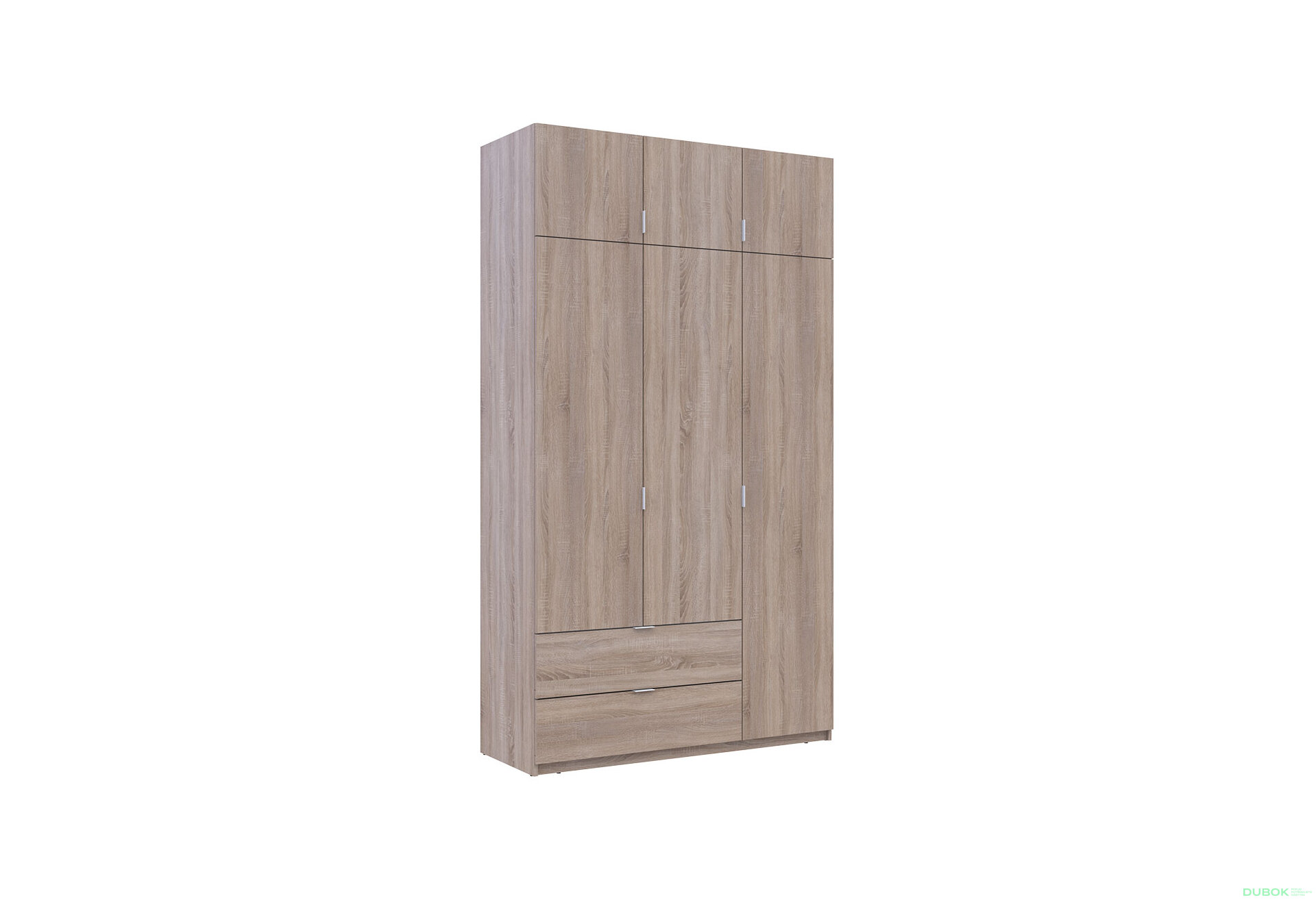 Obrázek 4 - Skříň čtyřdveřová Lukas 135 cm dub sonoma