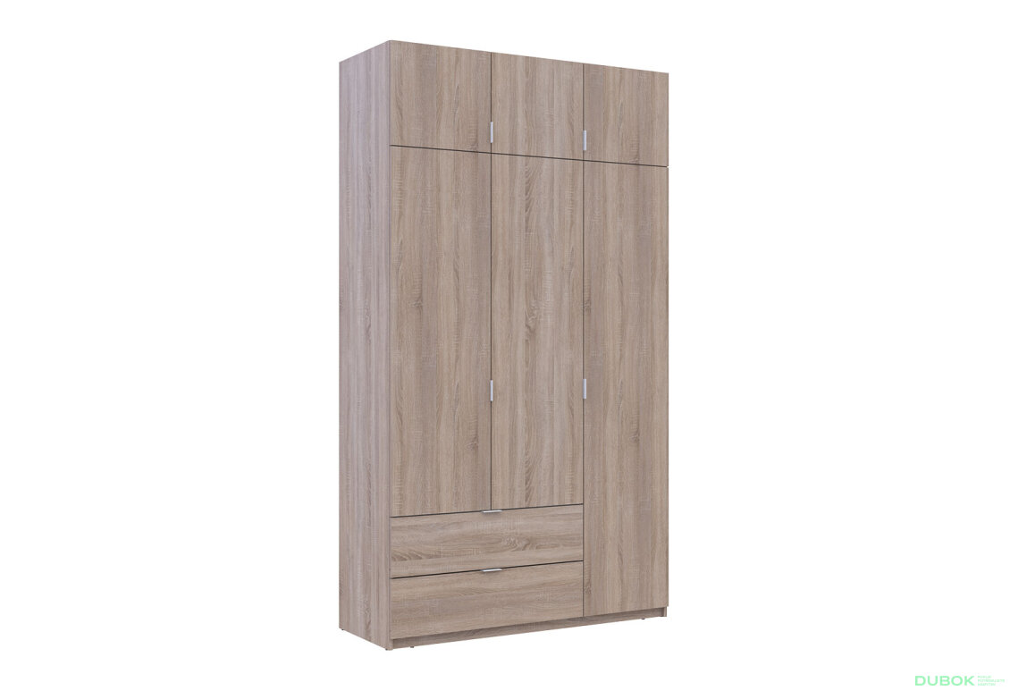 Obrázek 4 - Skříň čtyřdveřová Lukas 135 cm dub sonoma