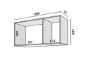 Obrázek 2 - Modul № 32 A-1500x697 DTD 18 mm bílý